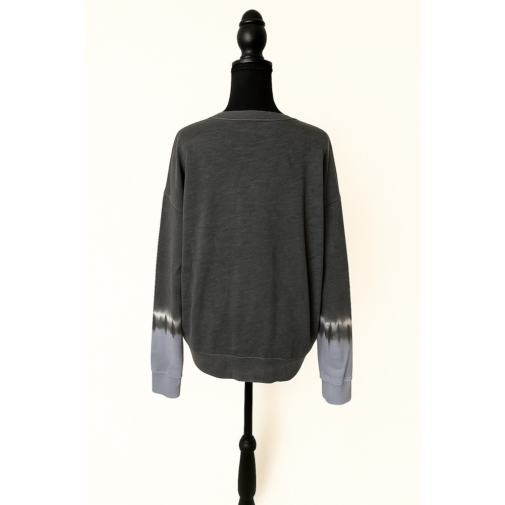 PINK Victoria's‎ Secret Tie Dye Crewneck Sweatshirt Charcoal Blue XS - Picture 2 of 6